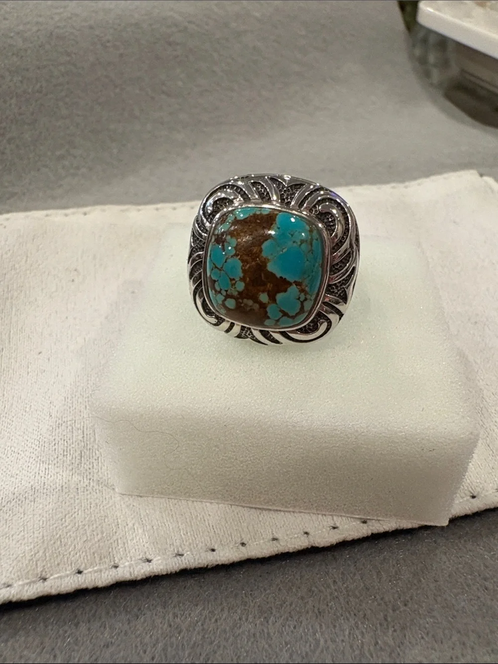 #8 Turquoise Ring set in Sterling Silver